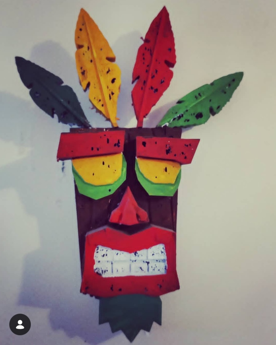 Aku Aku mask Crash Bandicoot 3D print