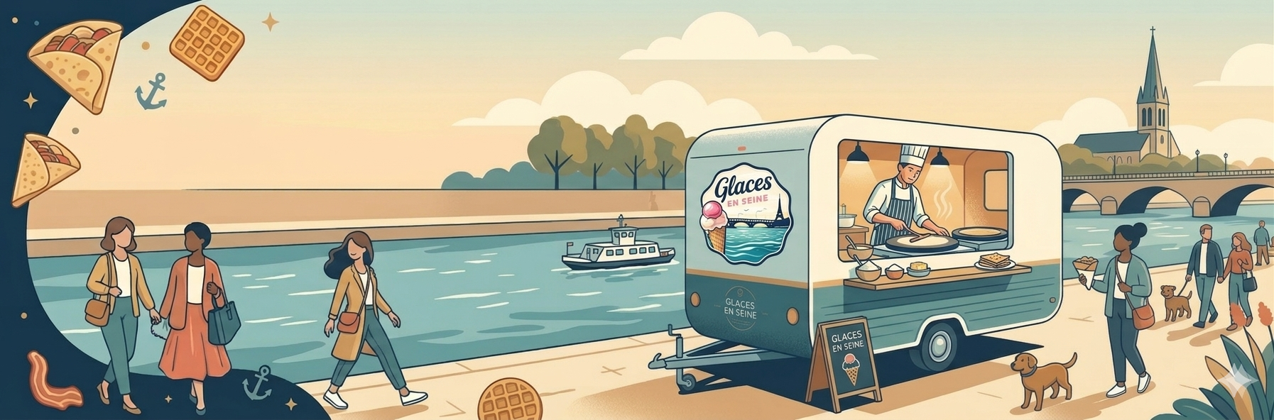Glaces en Seine — Crêpe forecast banner